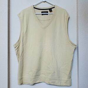 Golden Bear Light Tan V-Neck Sleeveless Vest.  Size XL